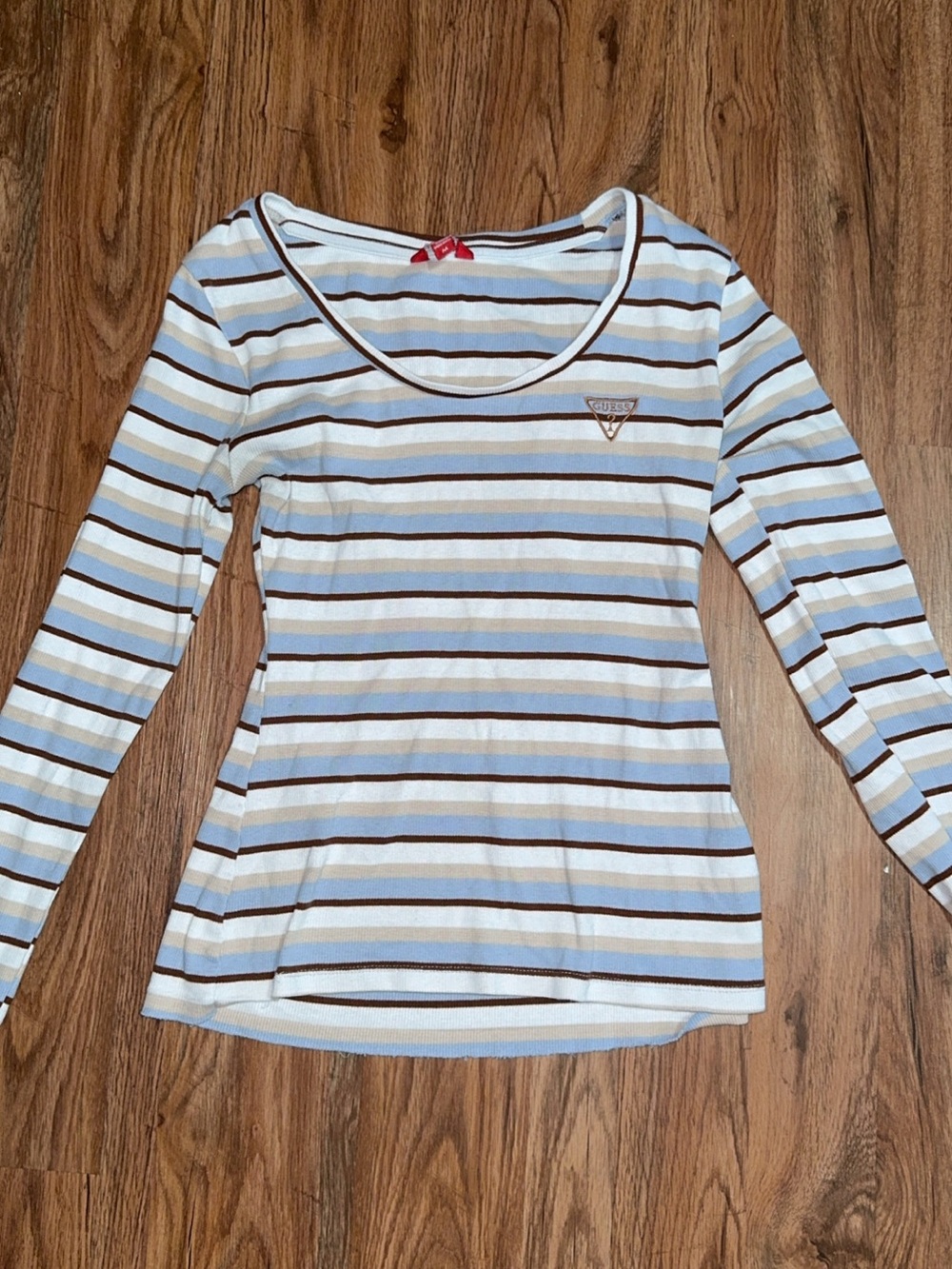 Vintage Y2K Guess Striped Long Sleeve Top